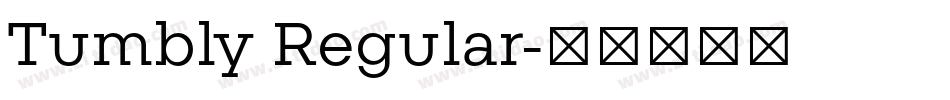 Tumbly Regular字体转换